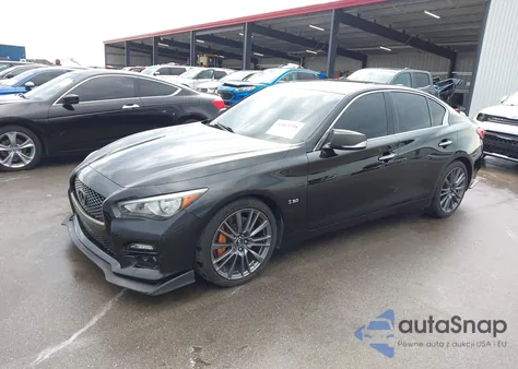 2016 Infiniti Q50 3.0T Red Sport 400 z USA, uszkodzony, nr VIN JN1FV7AP3GM420647